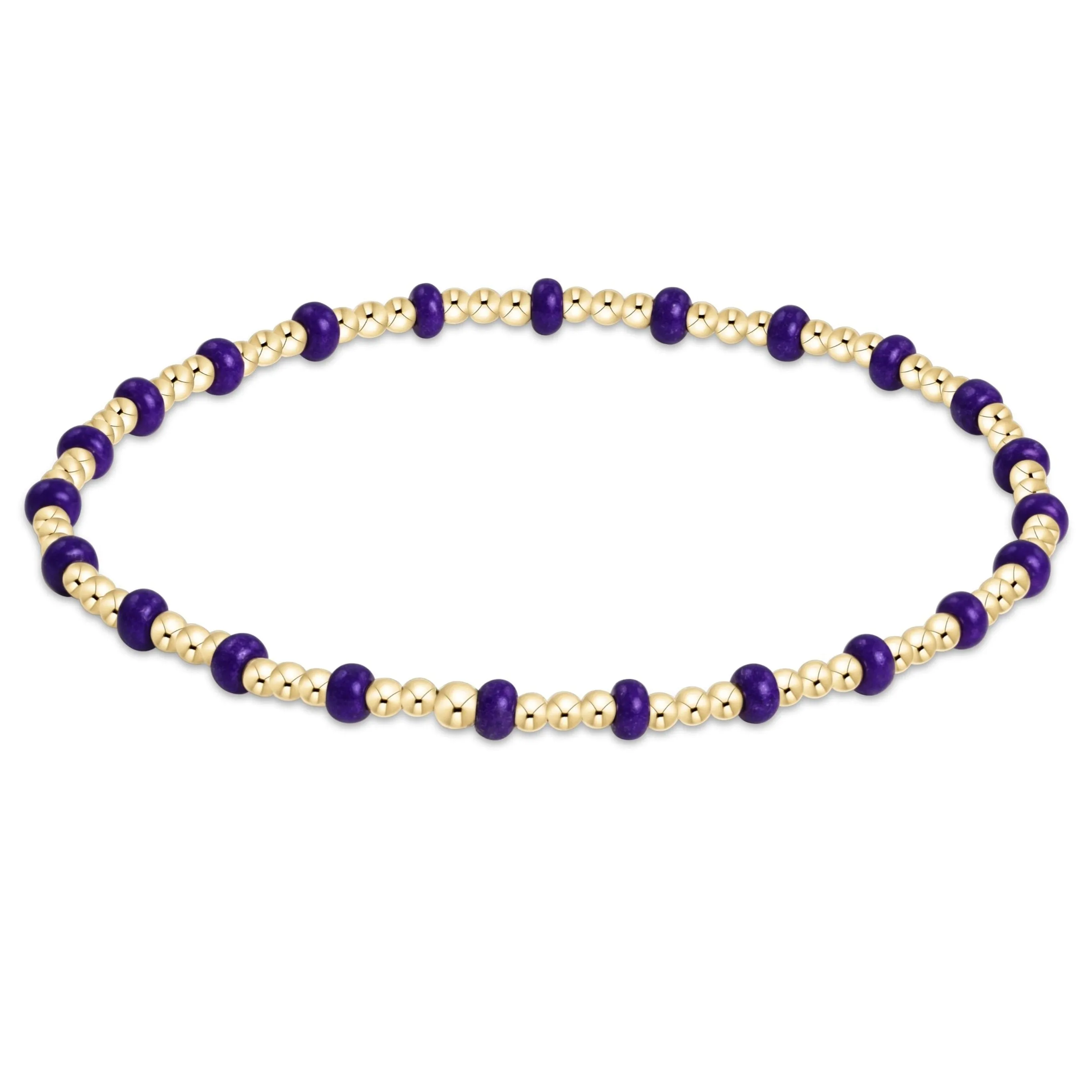 Gameday Hope Gold Sincerity Bracelet - Deep Purple