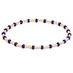 Gameday Hope Gold Sincerity Bracelet - Deep Purple