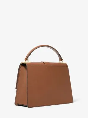 Greenwich Medium Saffiano Leather Satchel