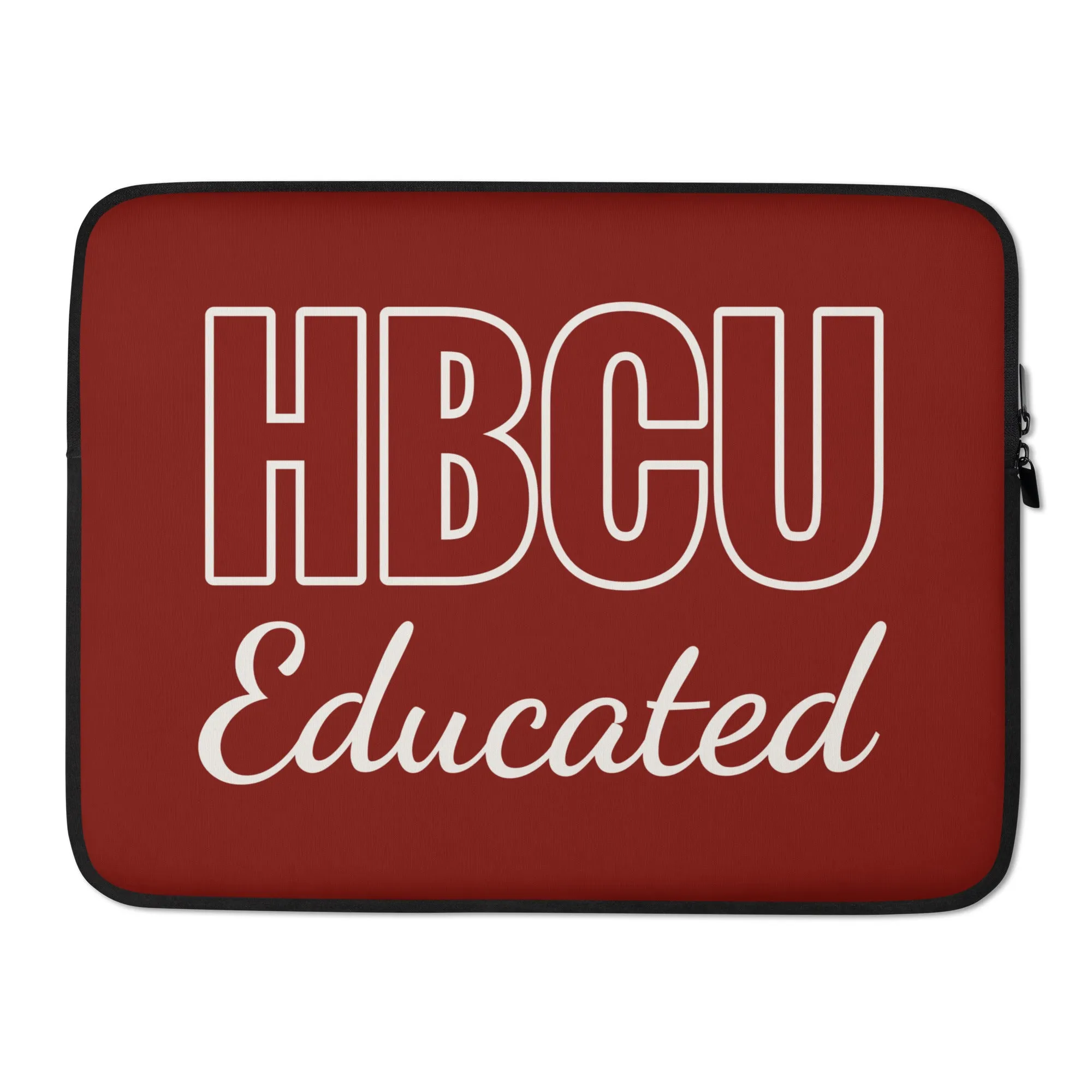 HBCU Educated Crimson Laptop Sleeve