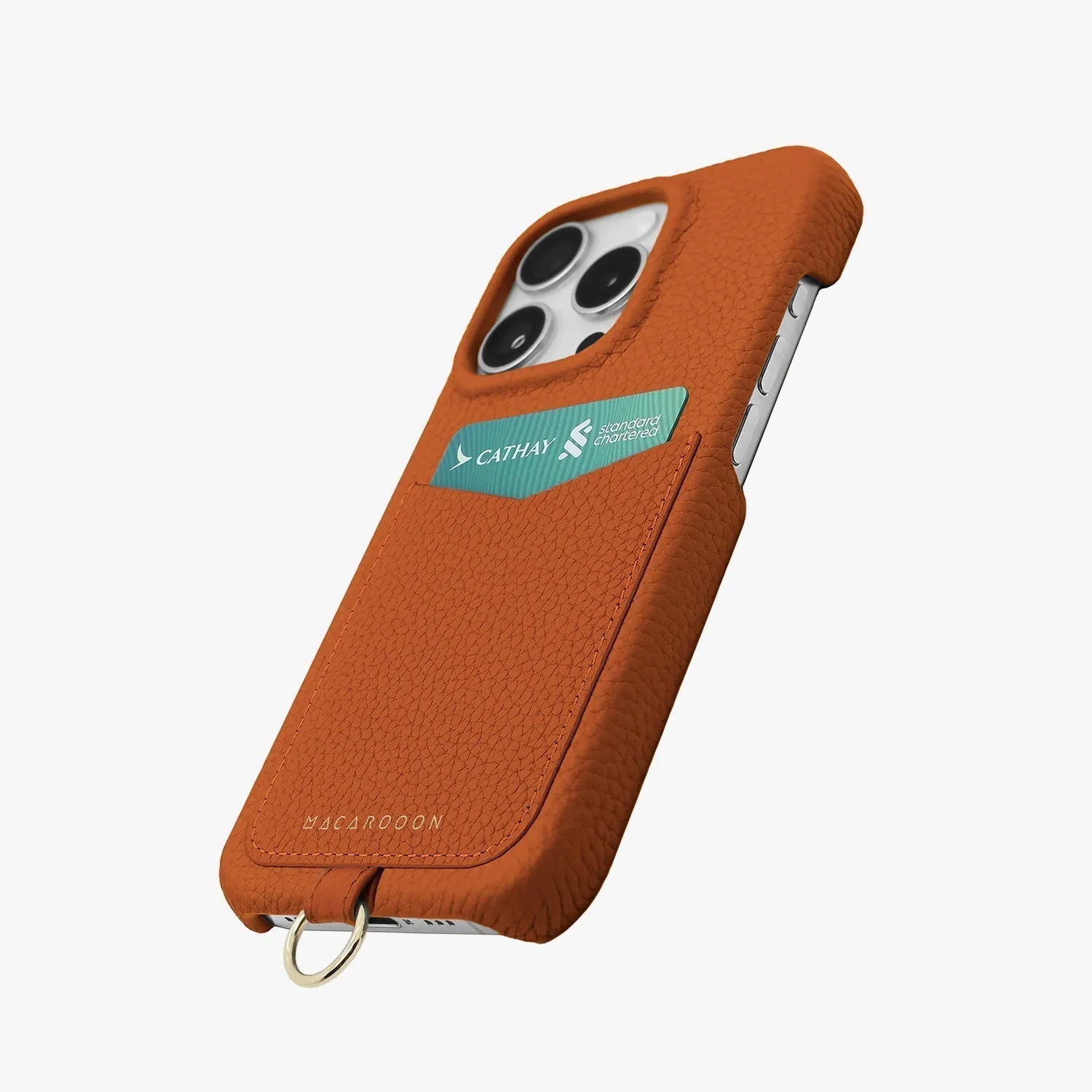 iPhone 13 Leather Sling Card Case