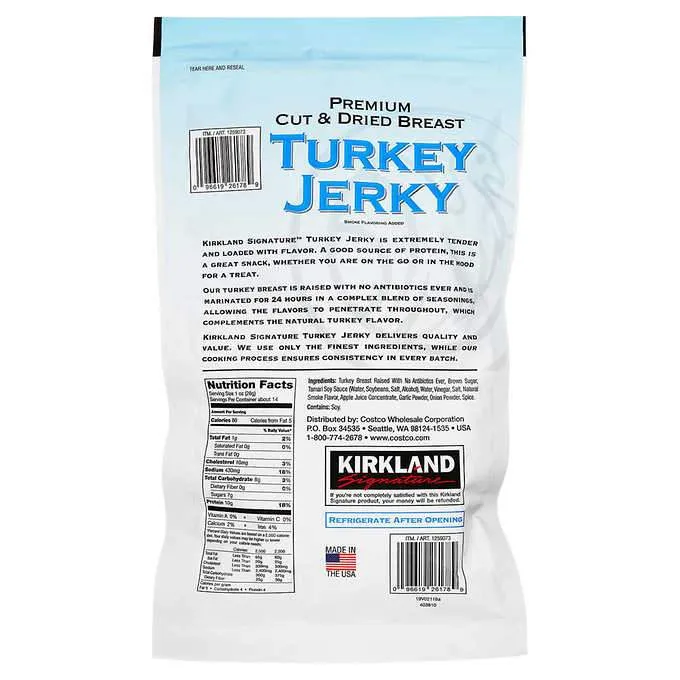 Kirkland Signature Turkey Jerky, 13.5 Ounce