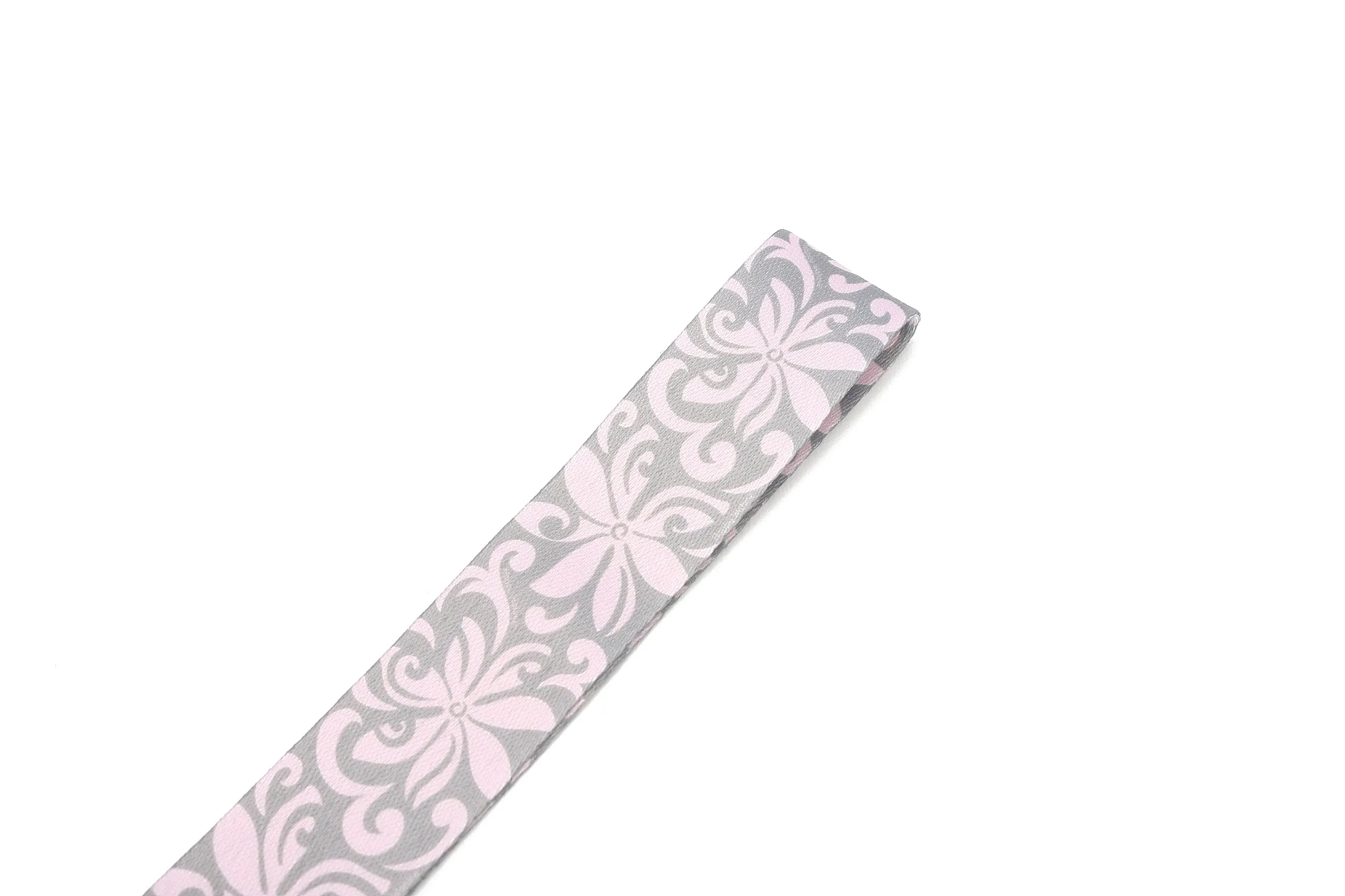 Lanyard Short Tapa Tiare Pink Grey