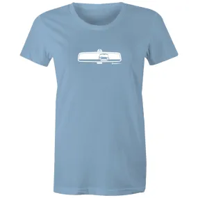 Large Carolina Blue Mini Rearview - Women's Maple T'shirt - WAREHOUSE