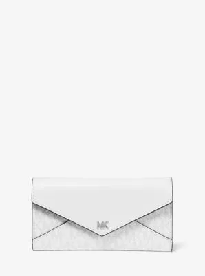 Large Logo and Leather Envelope Wallet