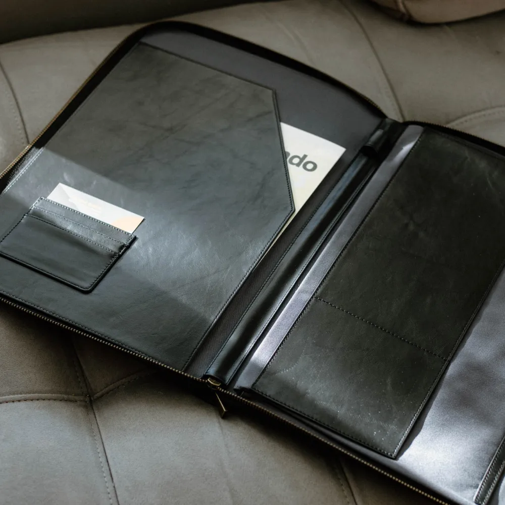 Leather Laptop Sleeve - BLACK EDITION