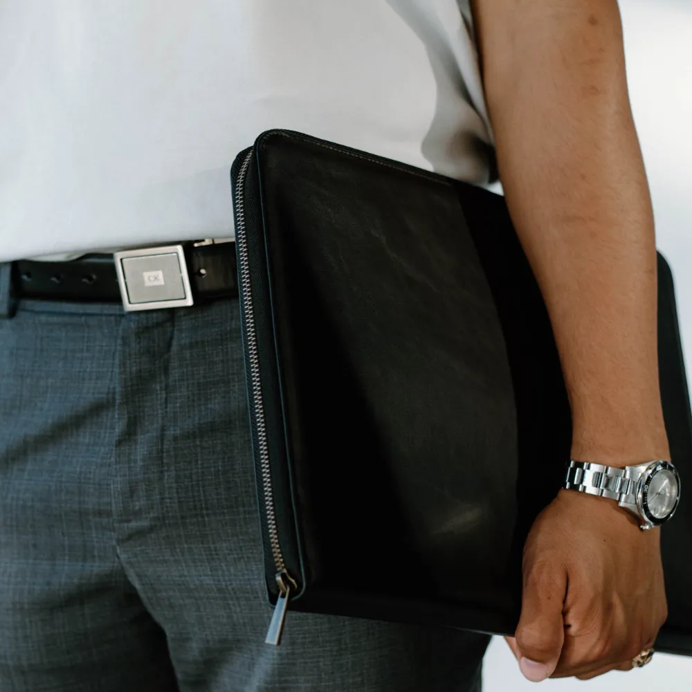 Leather Laptop Sleeve - BLACK EDITION