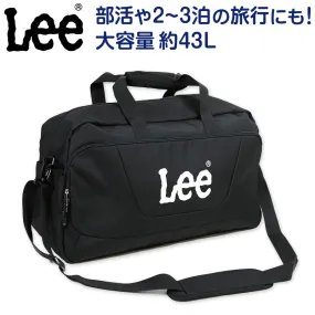 Lee ボストンバッグ 大容量 横幅58cm×高さ33cm×マチ28cm (旅行 アウトドア 収納 部活 スポーツバッグ スポーツバック バッグ ボストンバック ブランド 二泊 三泊 大きい 大きめ) (送料無料)