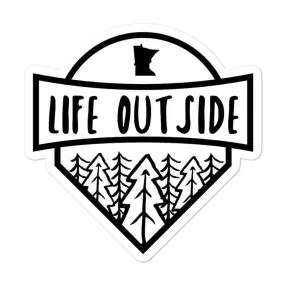 Life Outside Minnesota Outdoors Vinyl Laptop Sticker