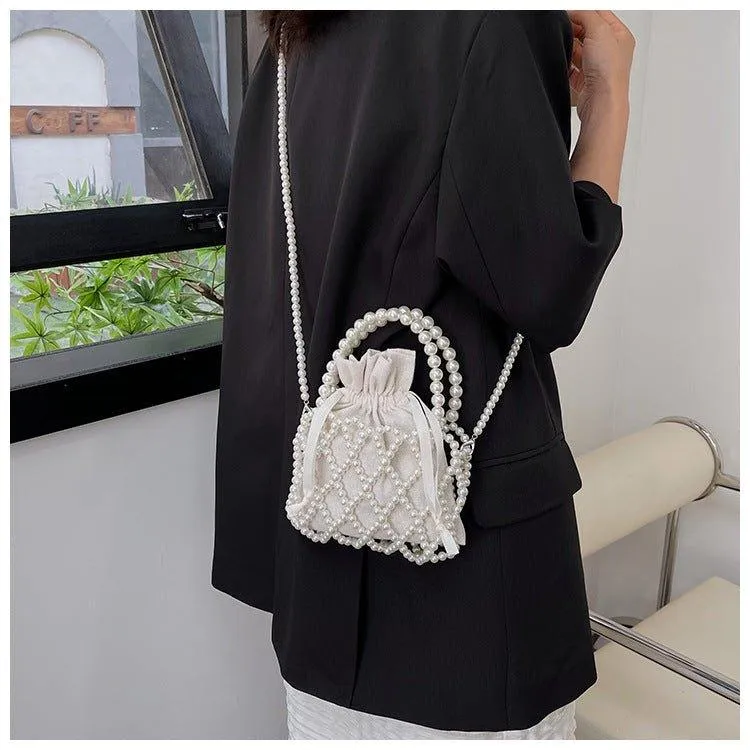 MAC124 Fresh Handwoven Pearl Bead Bag