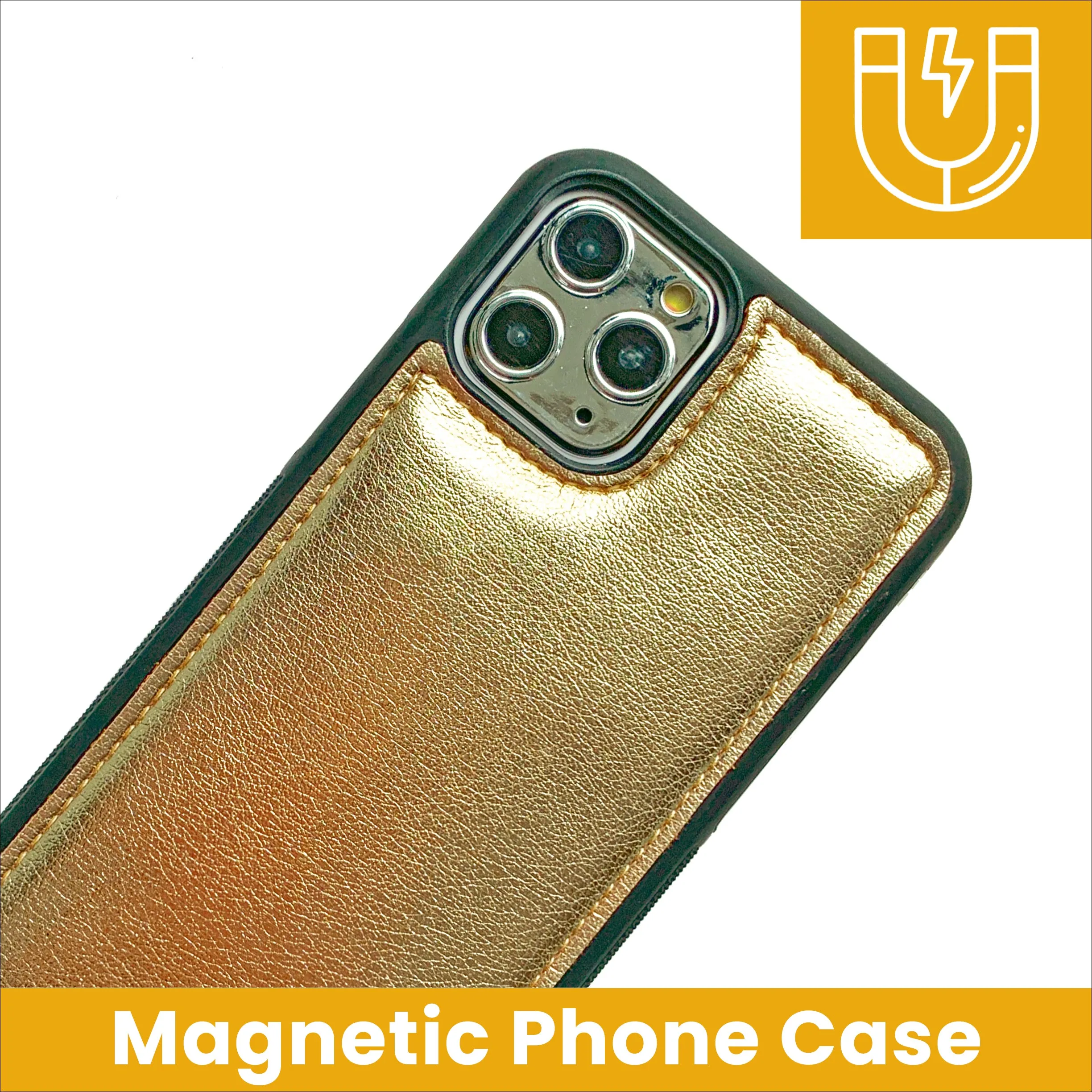 Magnetic Phone Case in Gold