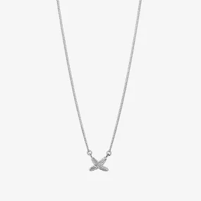 Mini Feather Kisses Pendant Silver