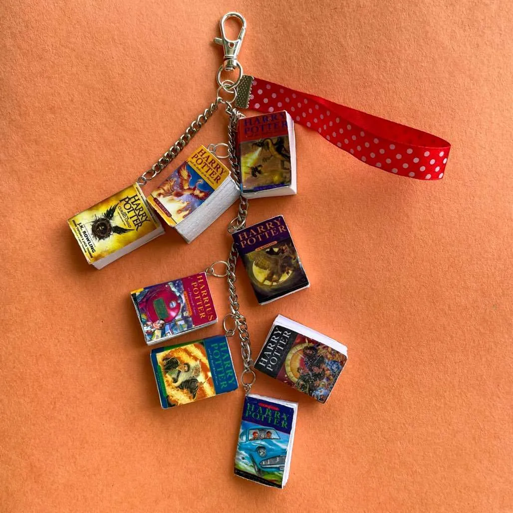 Miniature Harry Potter Books Bag Purse Charm