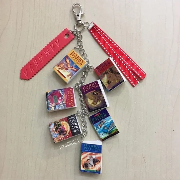 Miniature Harry Potter Books Bag Purse Charm