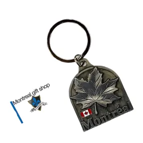 Montreal Maple leaf chrome  Key Ring