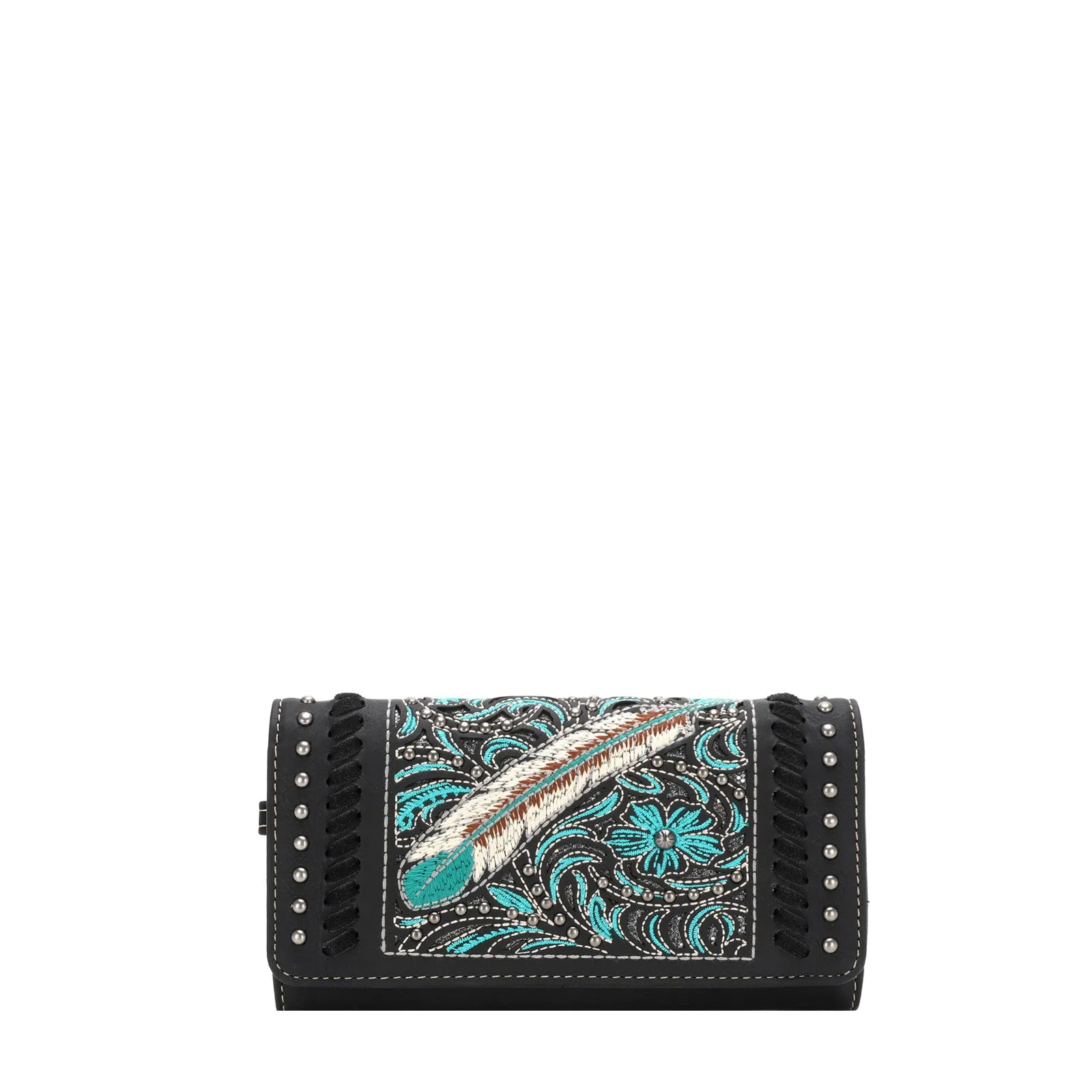 MW1133-W002 Montana West Embroidered Collection Wallet