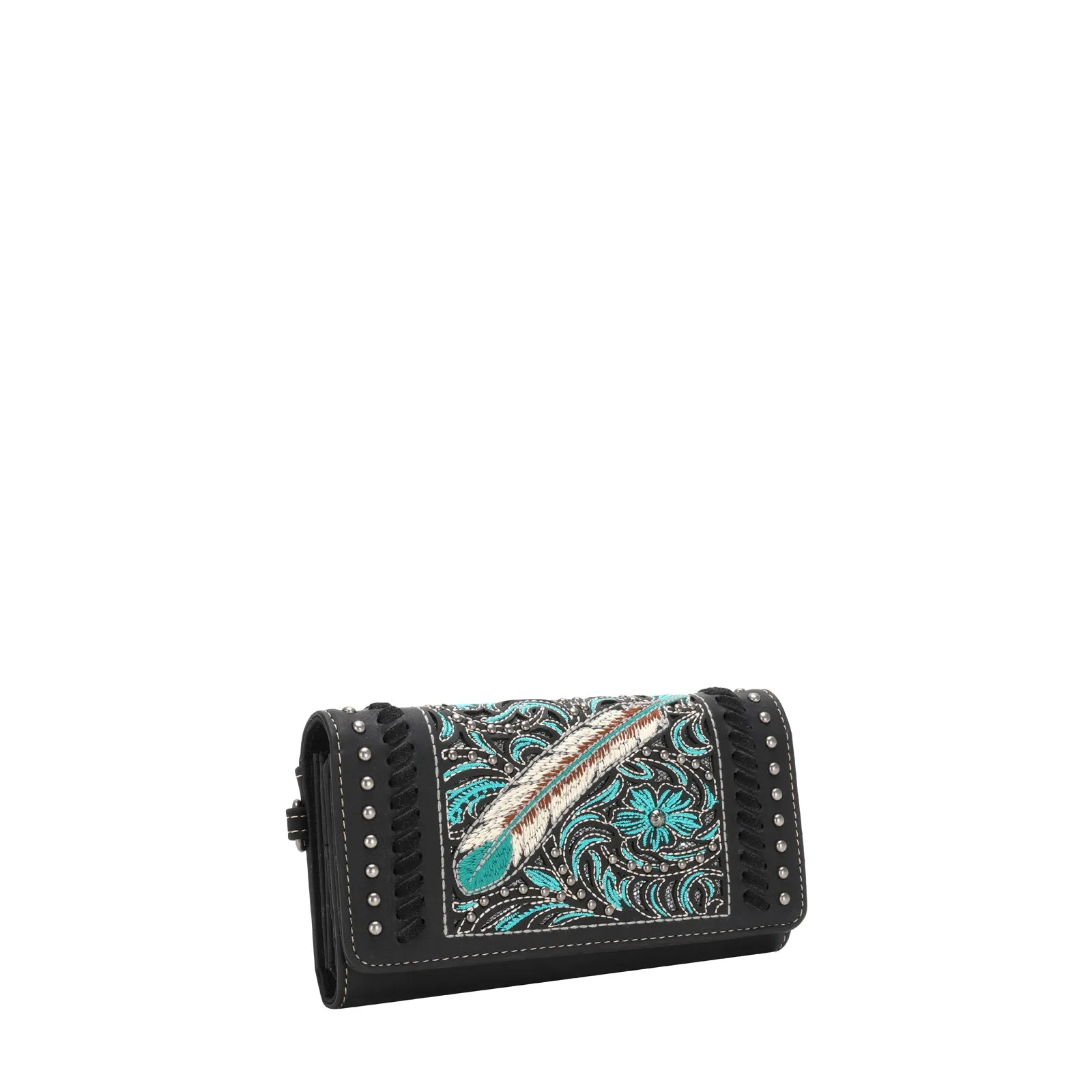 MW1133-W002 Montana West Embroidered Collection Wallet