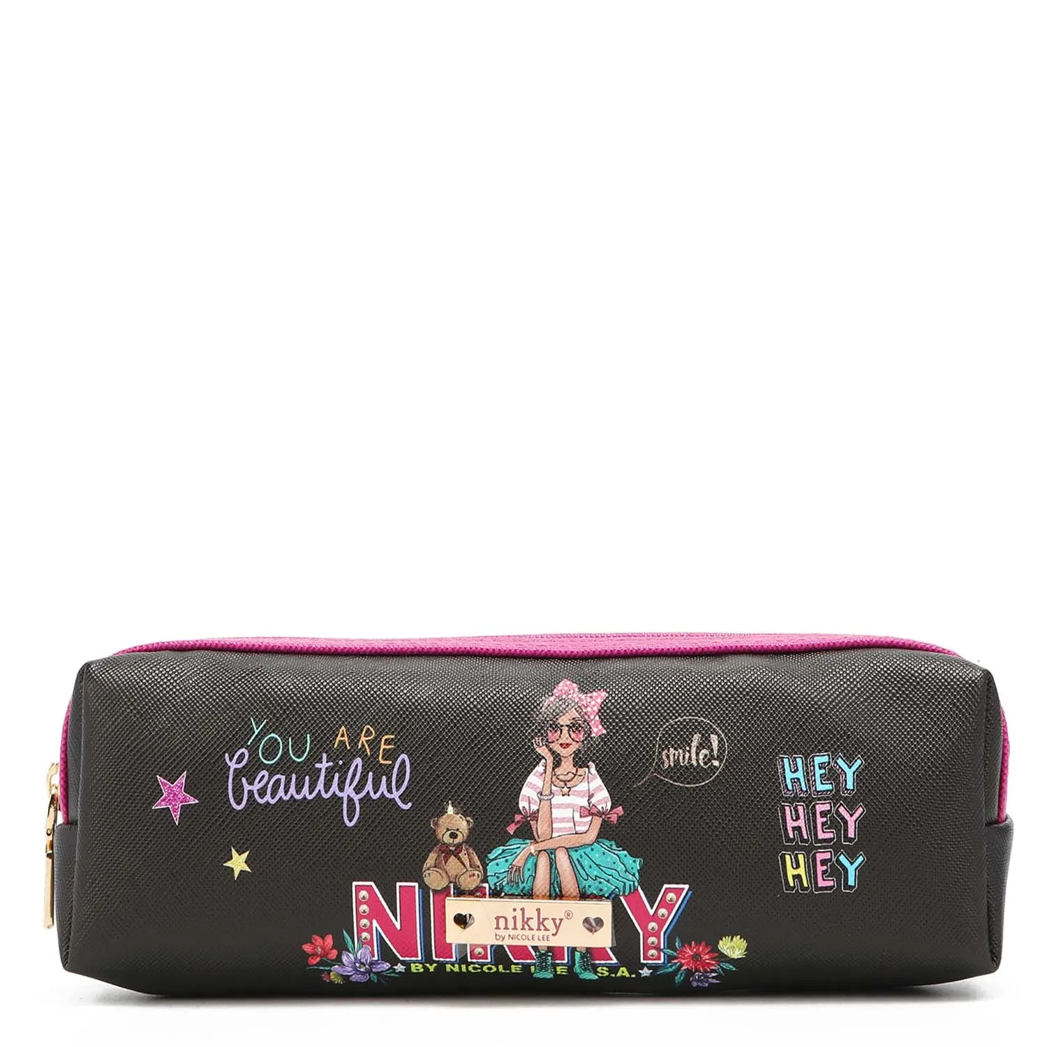 NIKKY BINDED SLIM COSMETIC POUCH