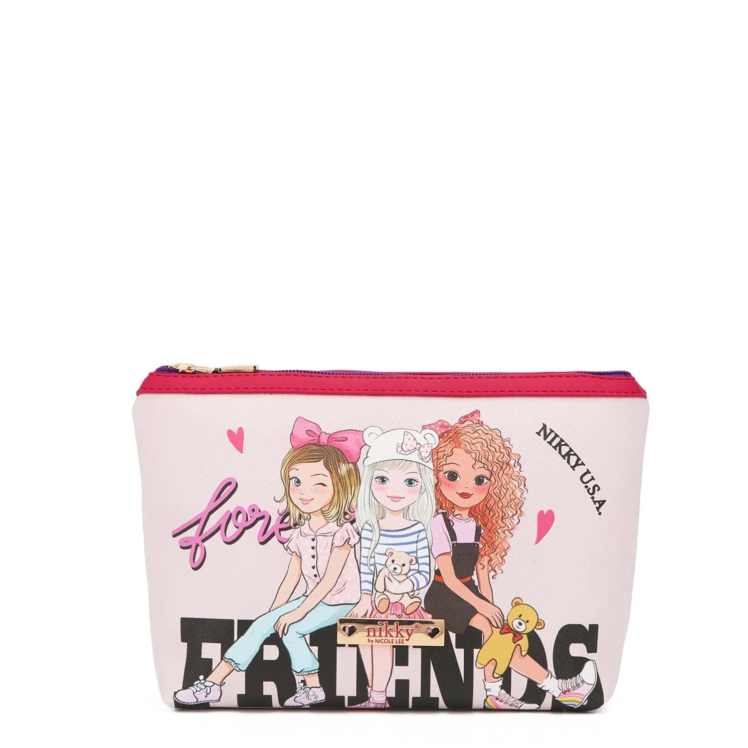 NIKKY LARGE COSMETIC POUCH