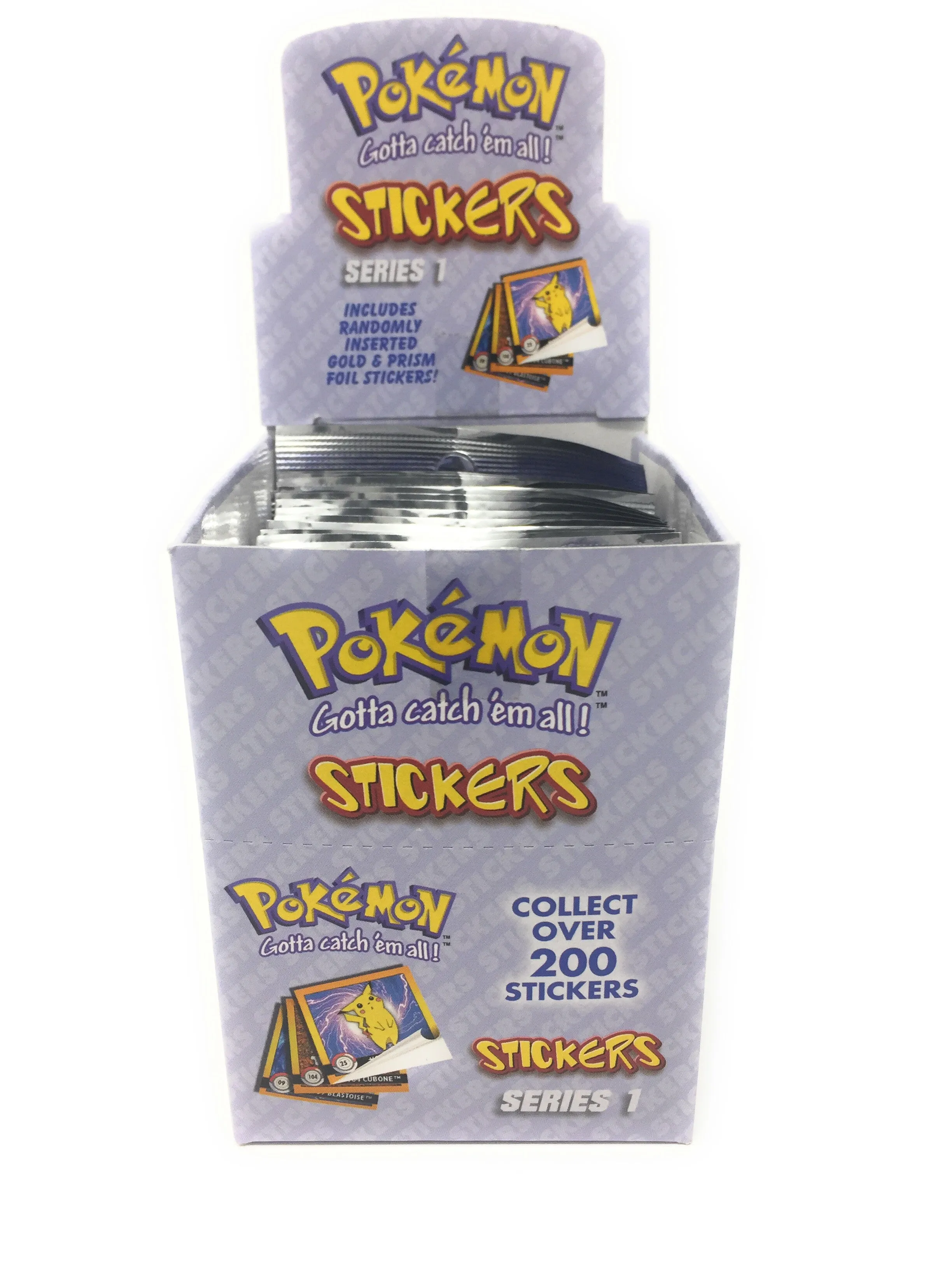 Pokemon Stickers Series 1 Original RARE 1999 - Full Retail Display Box