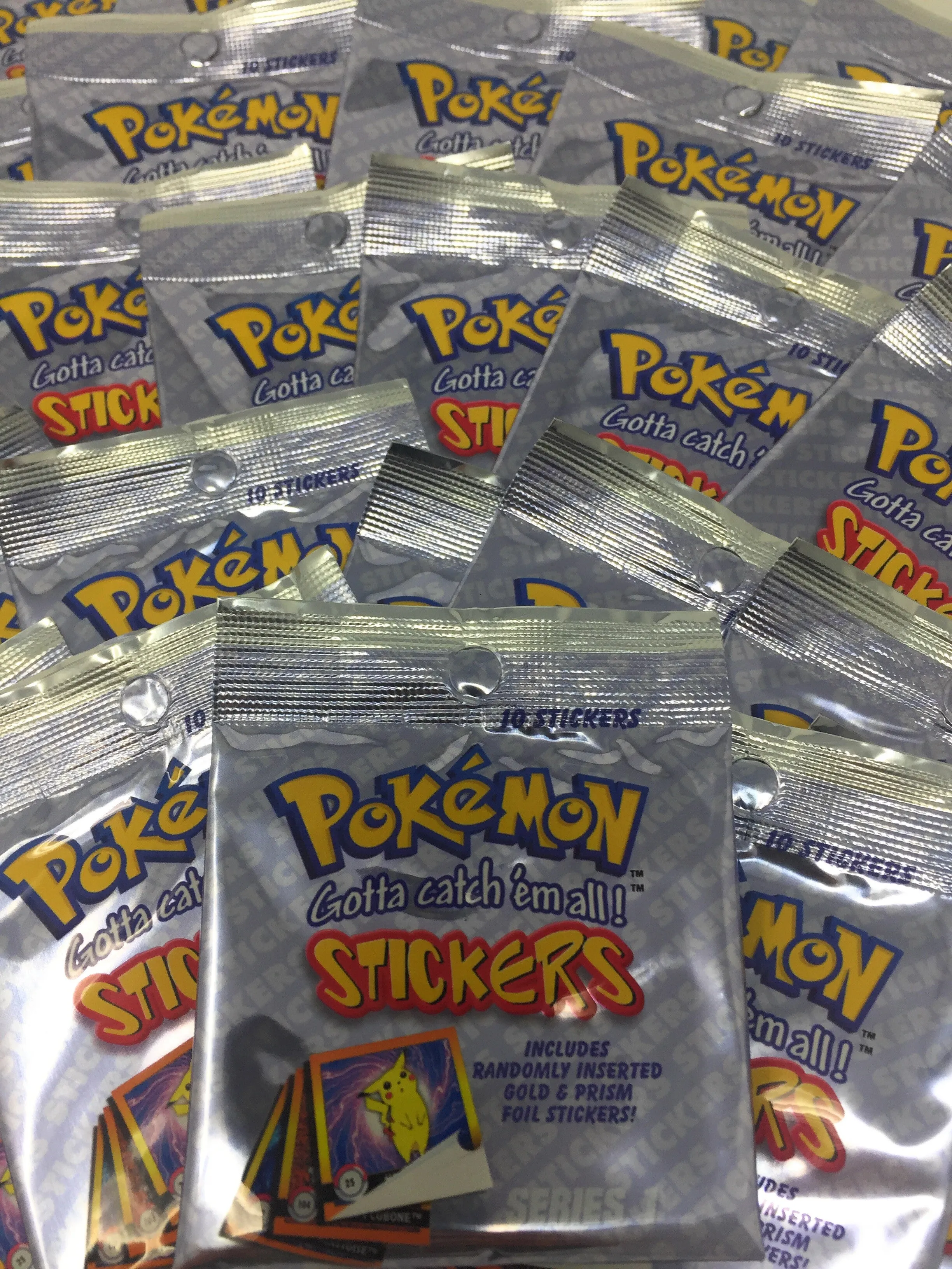 Pokemon Stickers Series 1 Original RARE 1999 - Full Retail Display Box