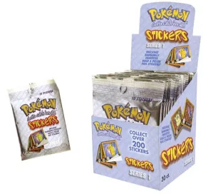 Pokemon Stickers Series 1 Original RARE 1999 - Full Retail Display Box