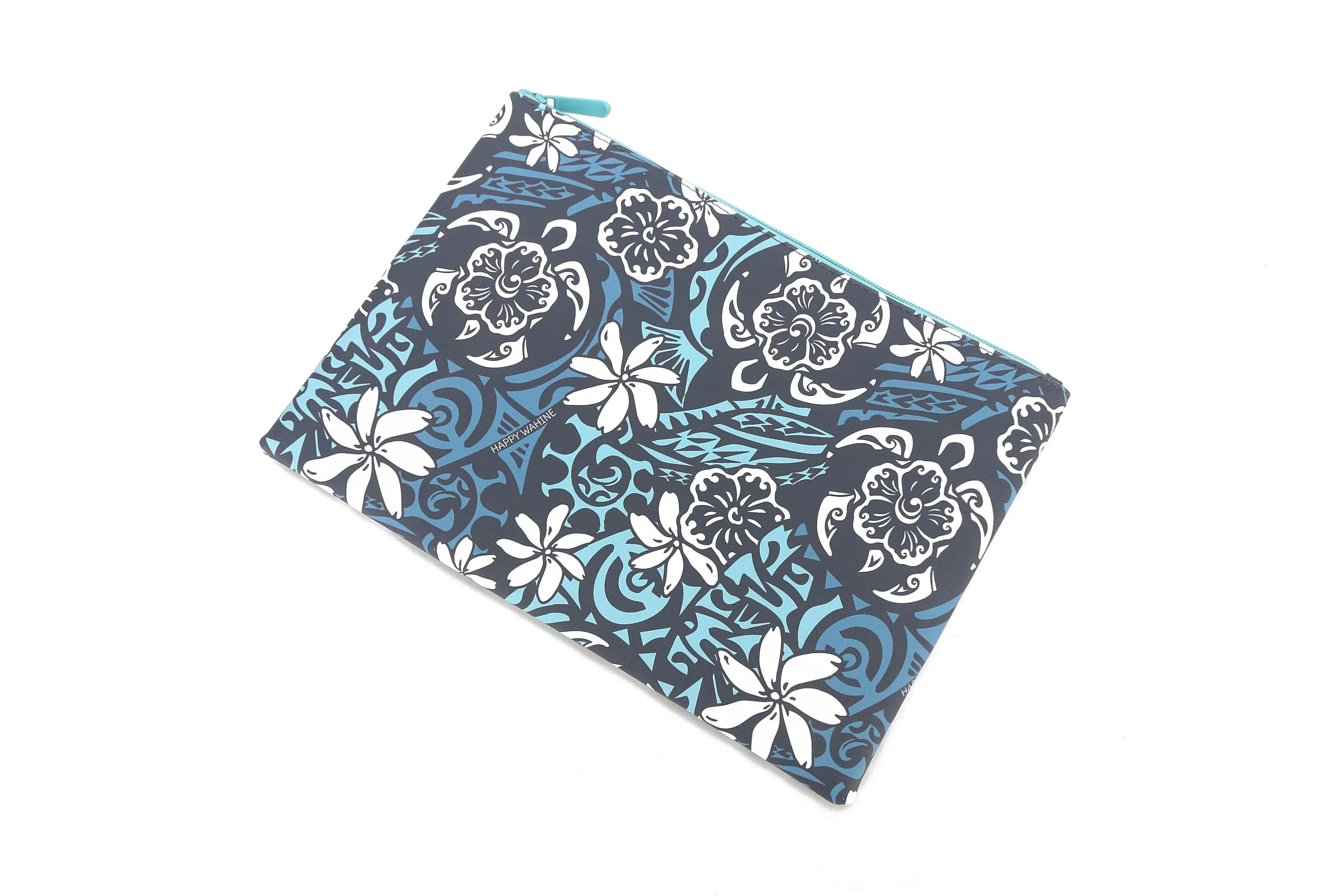 Pouch Zip Large Honu Blue