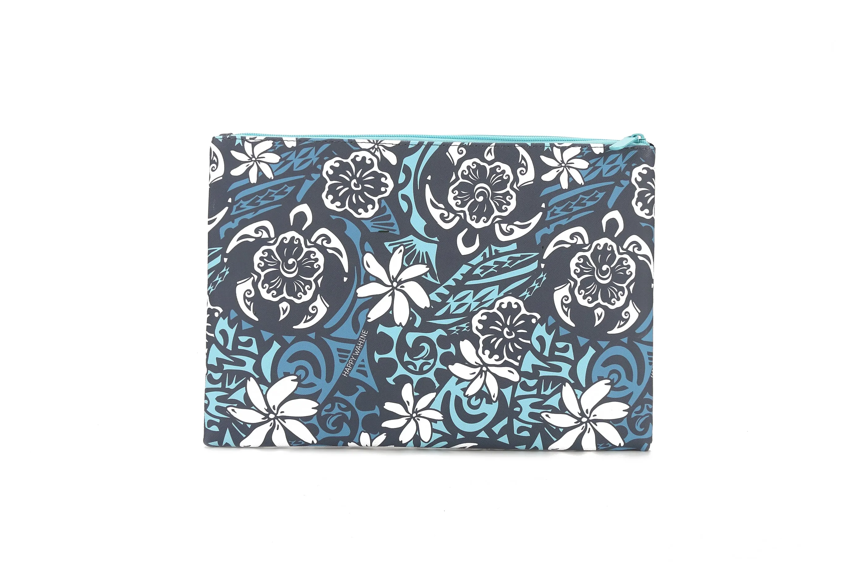 Pouch Zip Large Honu Blue