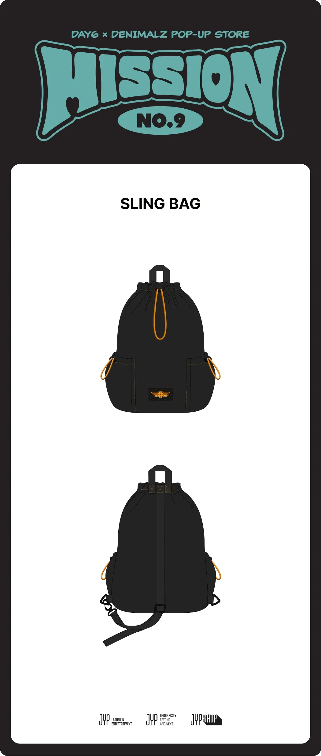 (PRE-ORDER) DAY6 - [MISSION No.9] POP-UP MD SLING BAG