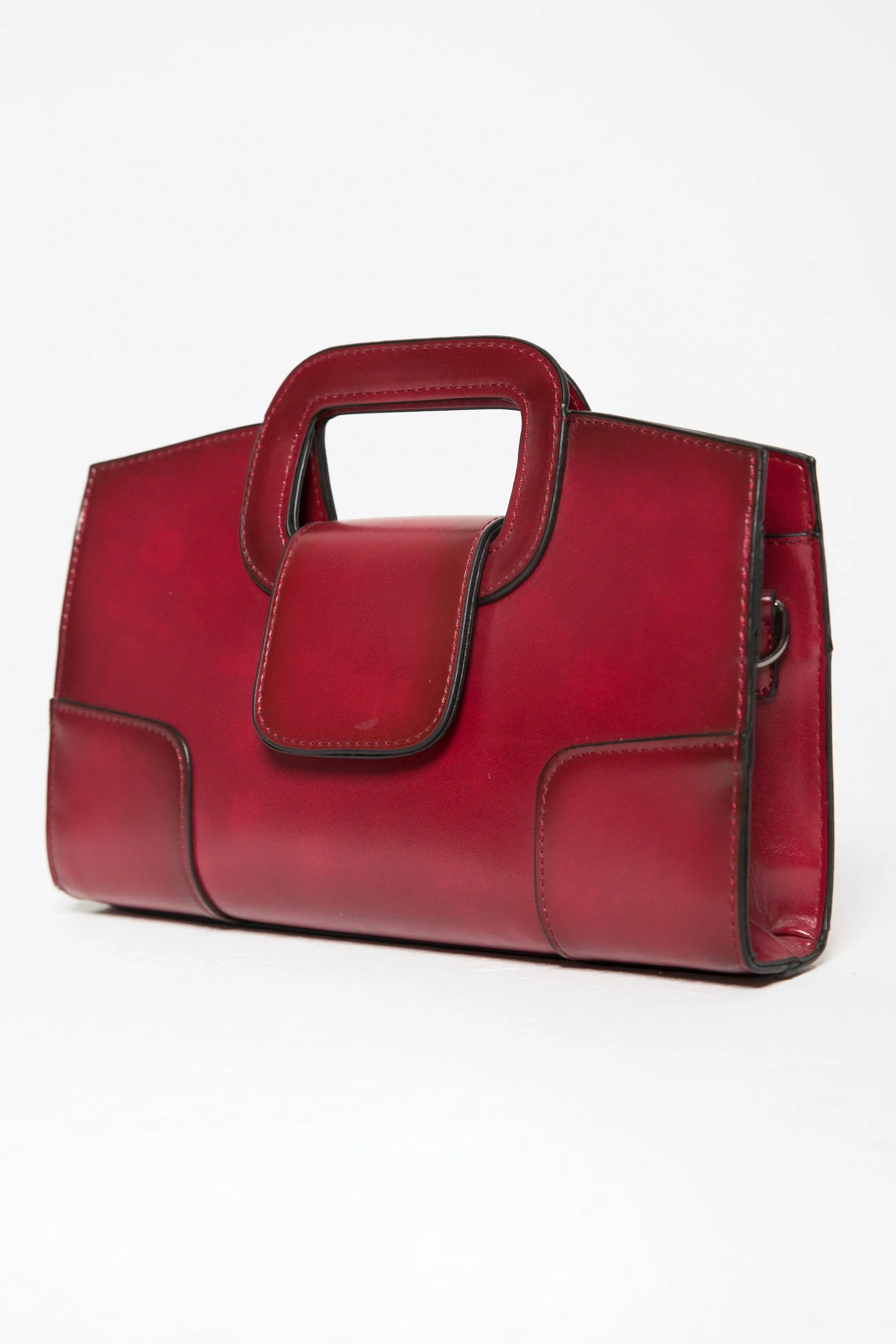 Red Statement Frame Bag