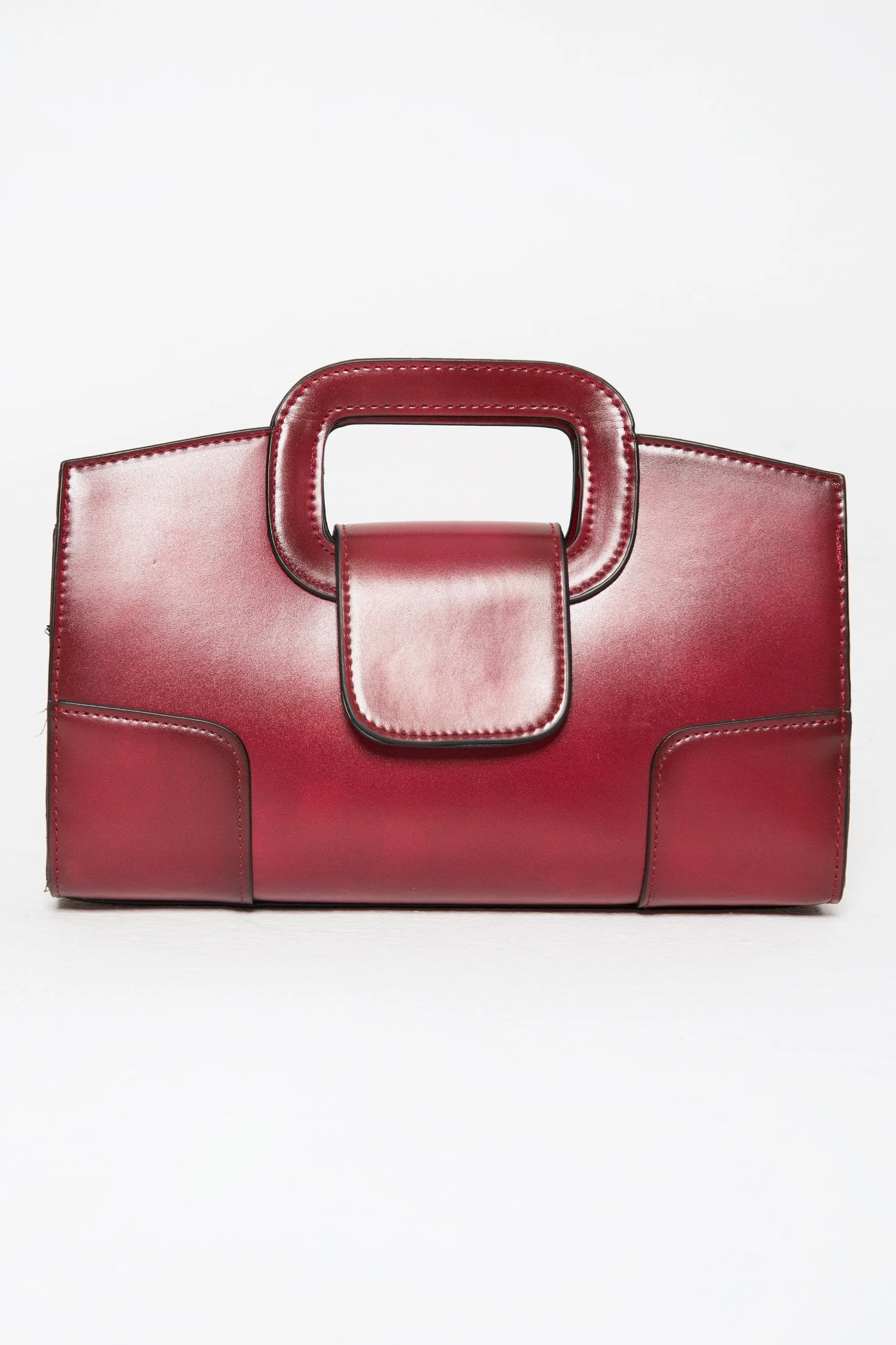 Red Statement Frame Bag