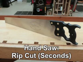 Rob Cosman's Hand Saw: Rip Cut (Seconds)