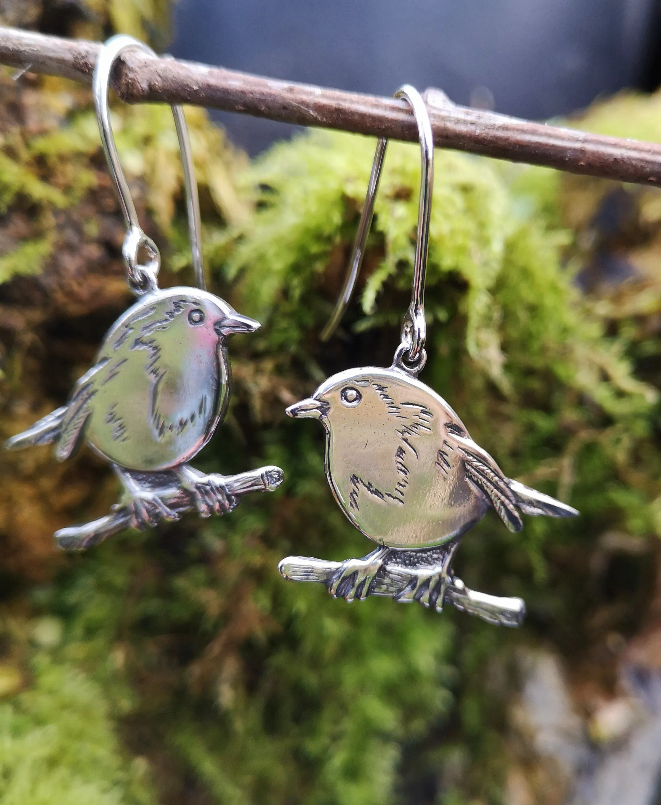 Robin Red Breast Earrings, An Spideog