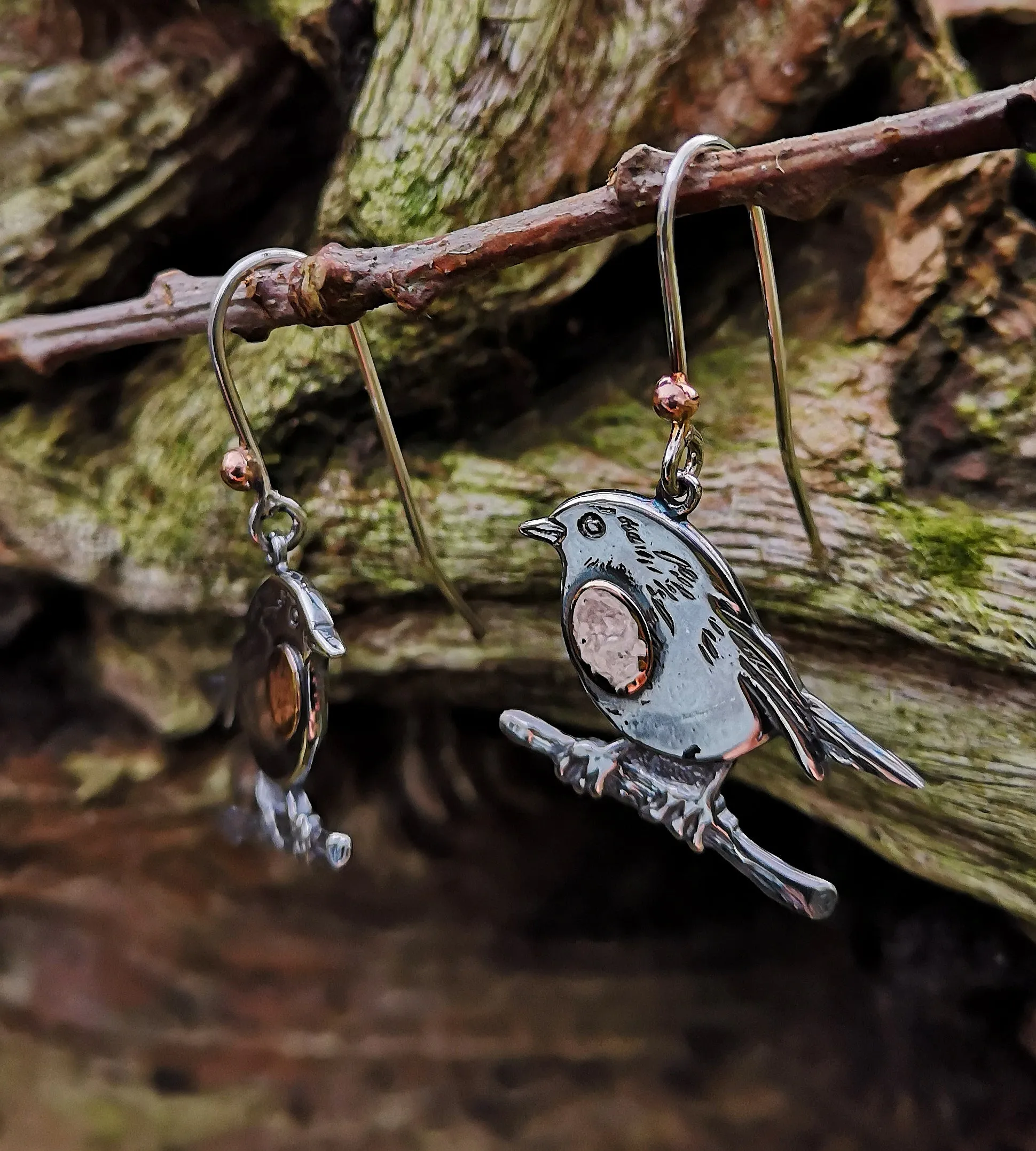 Robin Red Breast Earrings, An Spideog