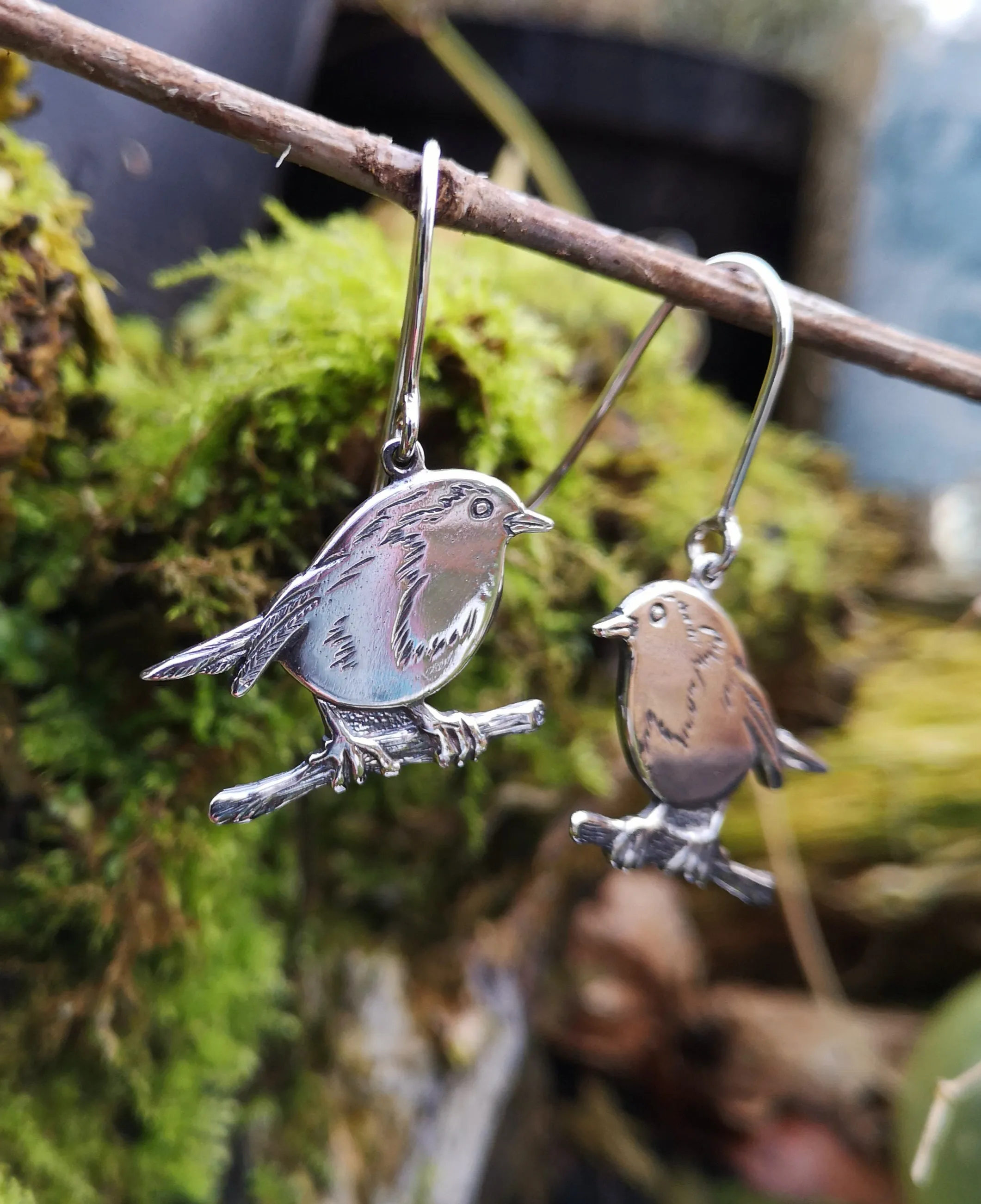 Robin Red Breast Earrings, An Spideog