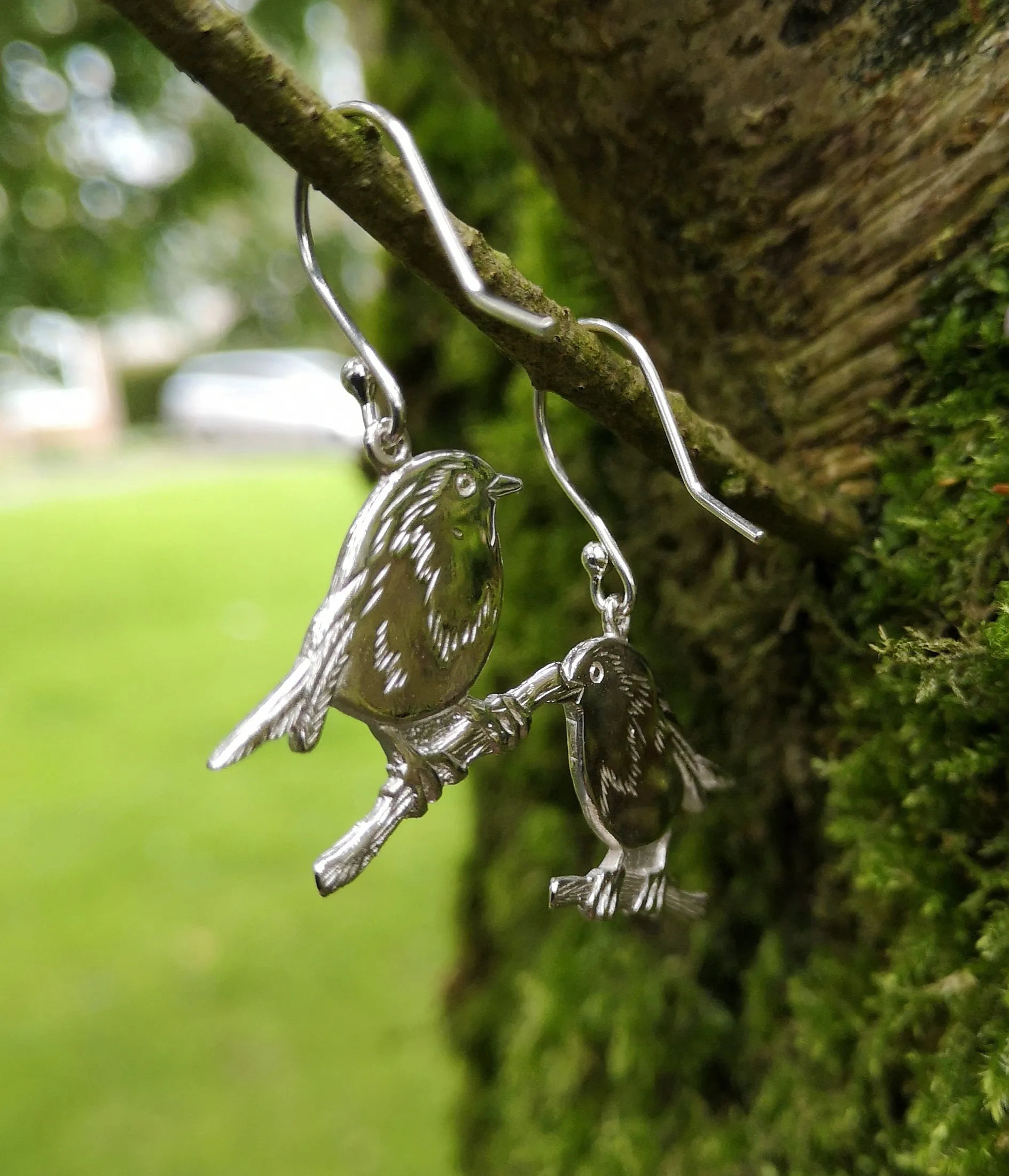 Robin Red Breast Earrings, An Spideog