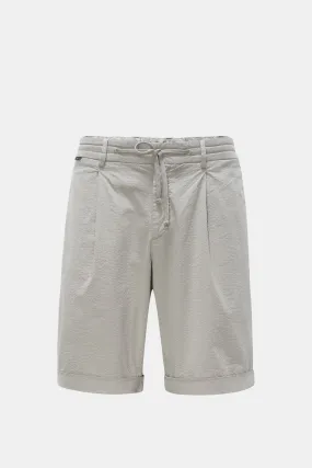 Seersucker Bermuda Shorts | Grey