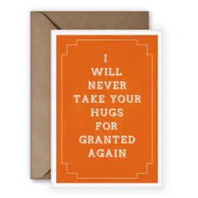 Simple Things 'Hugs For Granted' Card