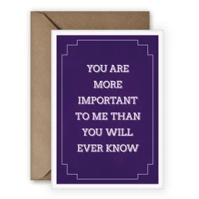 Simple Things 'You Are Important' Card