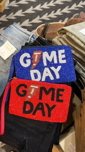 The Beaded Gameday Wristlet