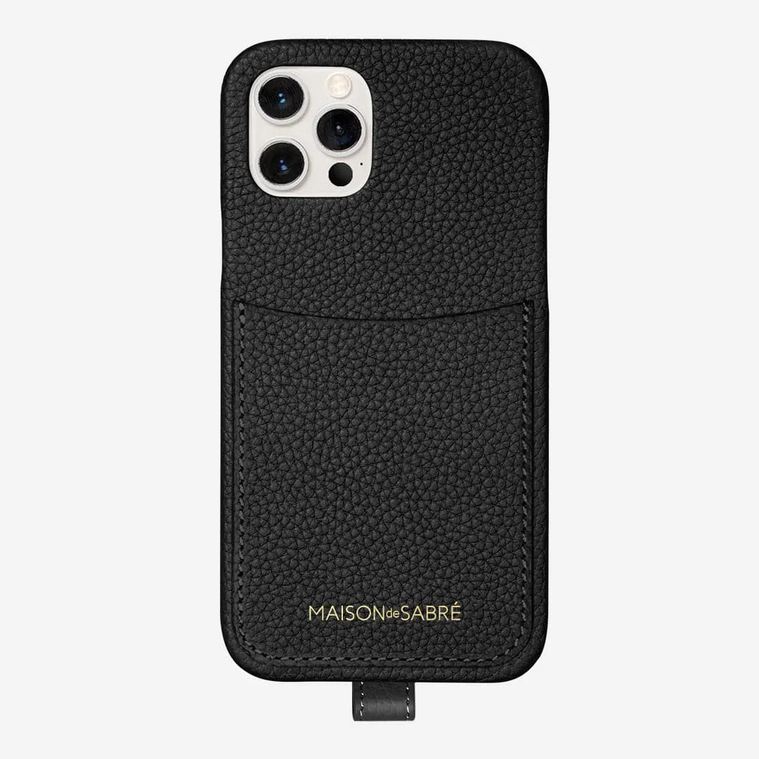 The Sling Phone Case iPhone 12 Pro - Black Caviar