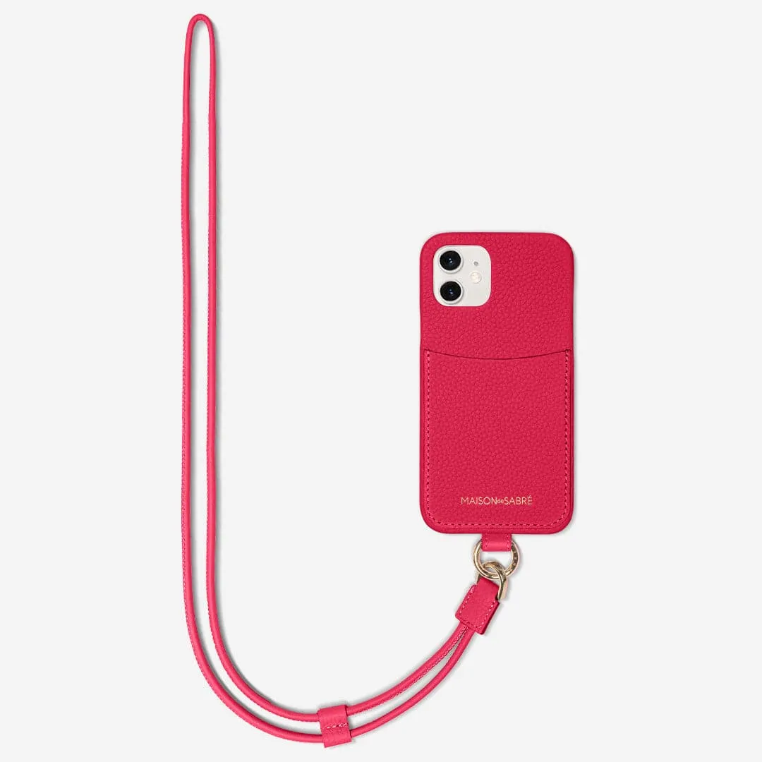 The Sling Phone Case iPhone 12 - Shibuya Fuchsia