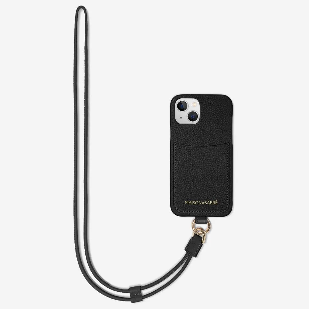 The Sling Phone Case iPhone 13 - Black Caviar