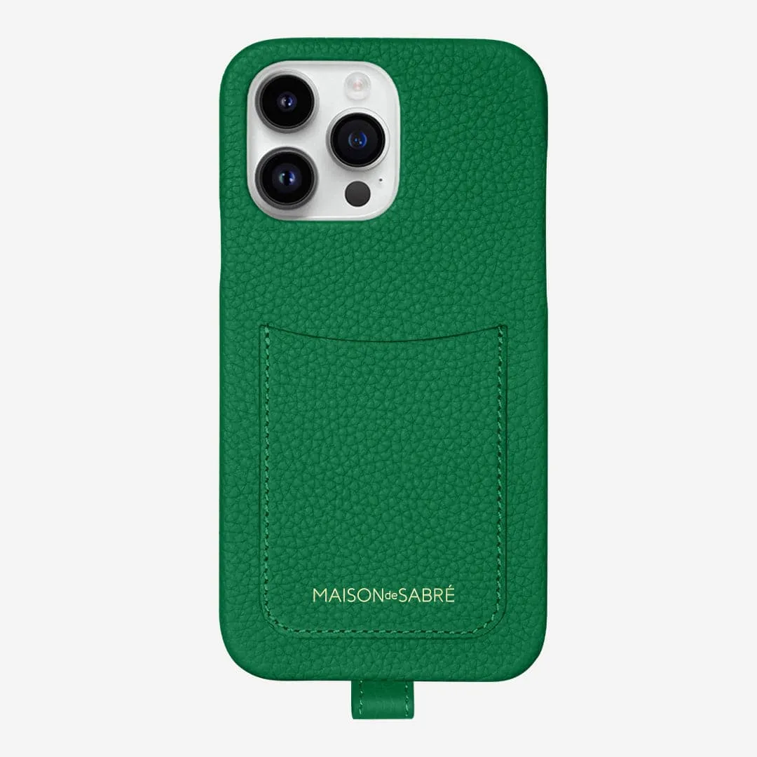 The Sling Phone Case iPhone 14 Pro - Emerald Green