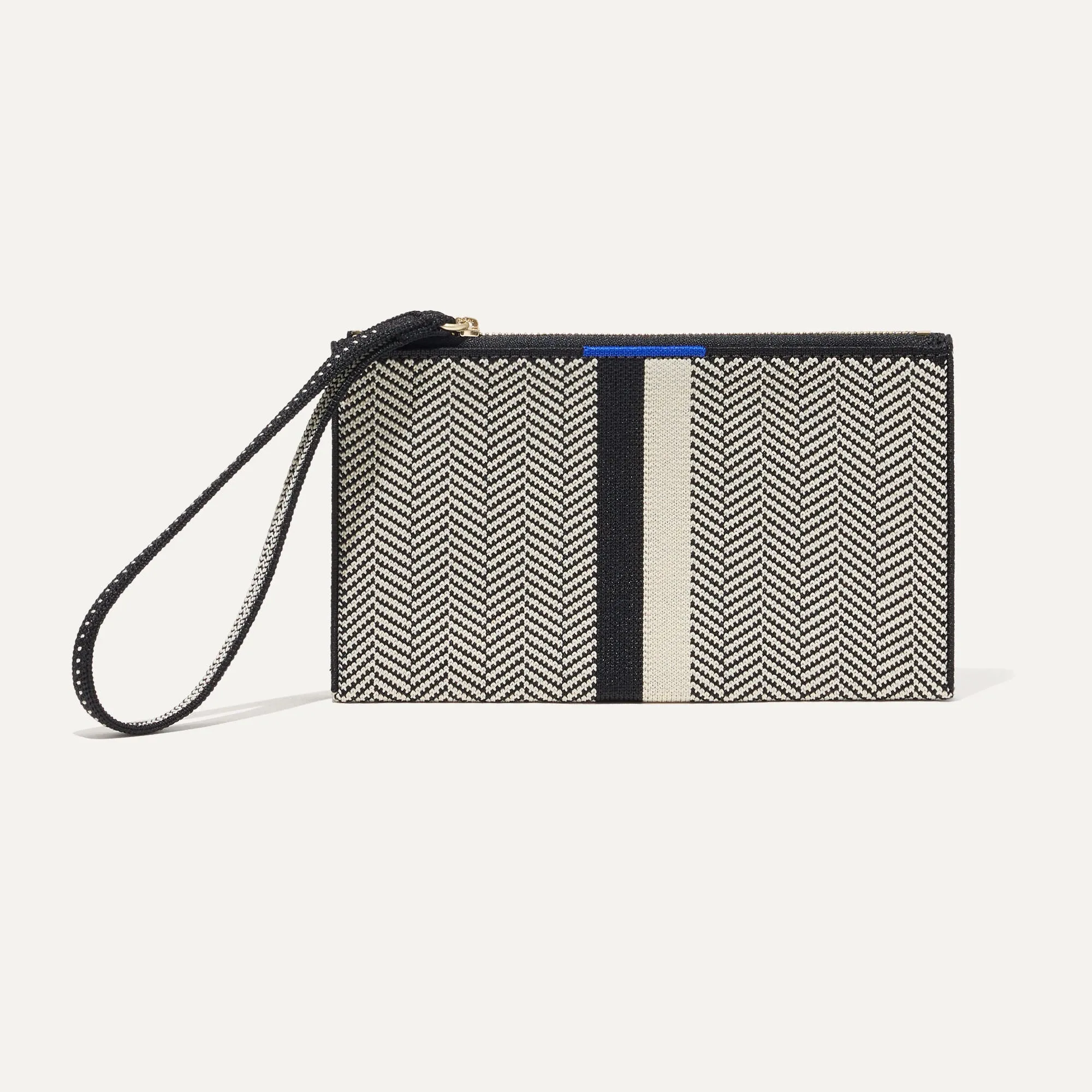 The Wallet Wristlet - Mist Herringbone