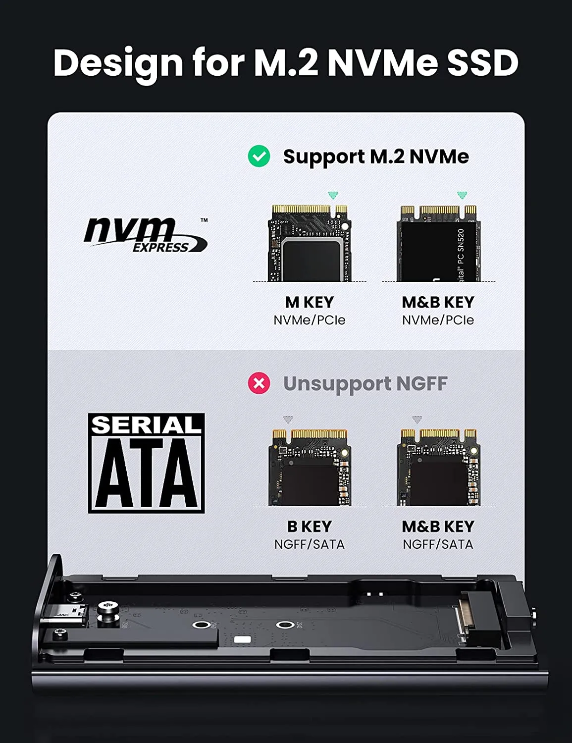 UGREEN M.2 NVMe SSD Enclosure Adapter