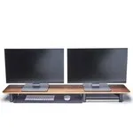 Walnut Desk Shelf Bundle Without Laptop Lift