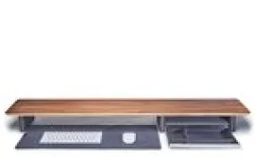 Walnut Desk Shelf Bundle Without Laptop Lift