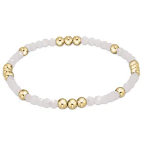 Worthy Pattern 3mm Bead Bracelet - Moonstone