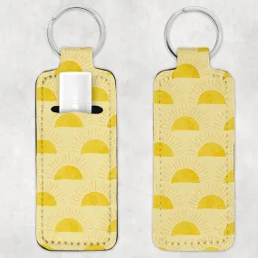 Yellow Suns Lip Balm Holder Or Wristlet